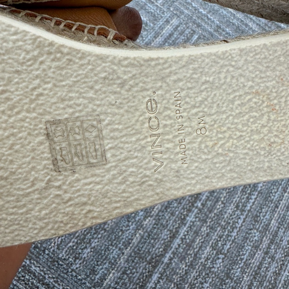 Vince | Jesse Leather Platform Espadrille Sandal - Picture 7 of 9